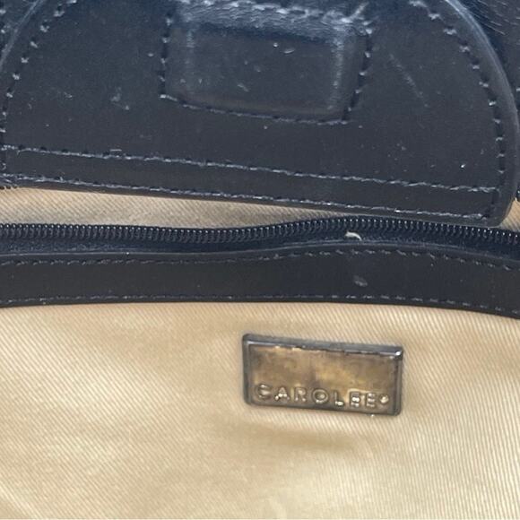 Vintage - Carolee Weave Leather Tote Handbag - Picture 13 of 14